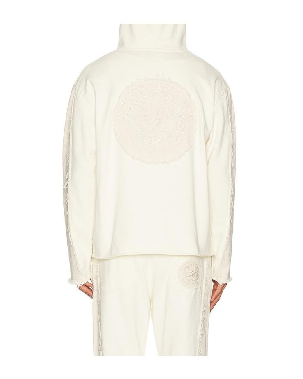 Honor The Gift White Denim Panel Hoodie for men