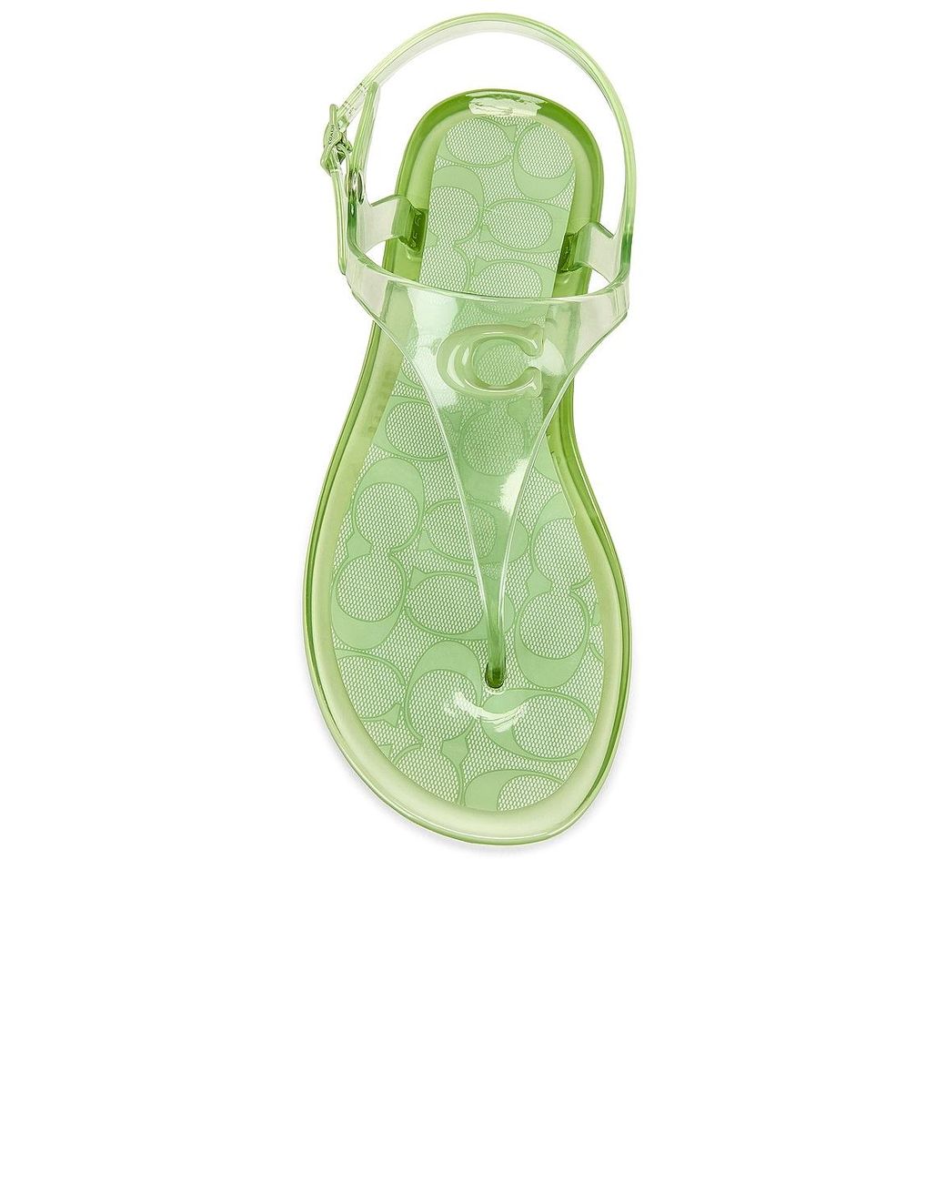 COACH Natalee Jelly Sandal in Green | Lyst