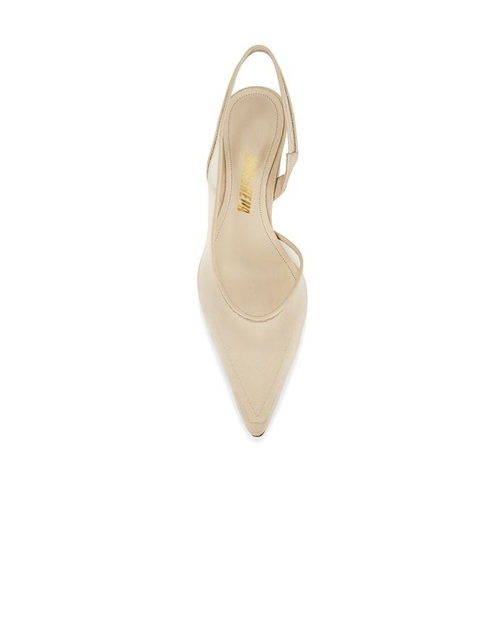 LUCASHEVA White Ilaria Slingback Pump