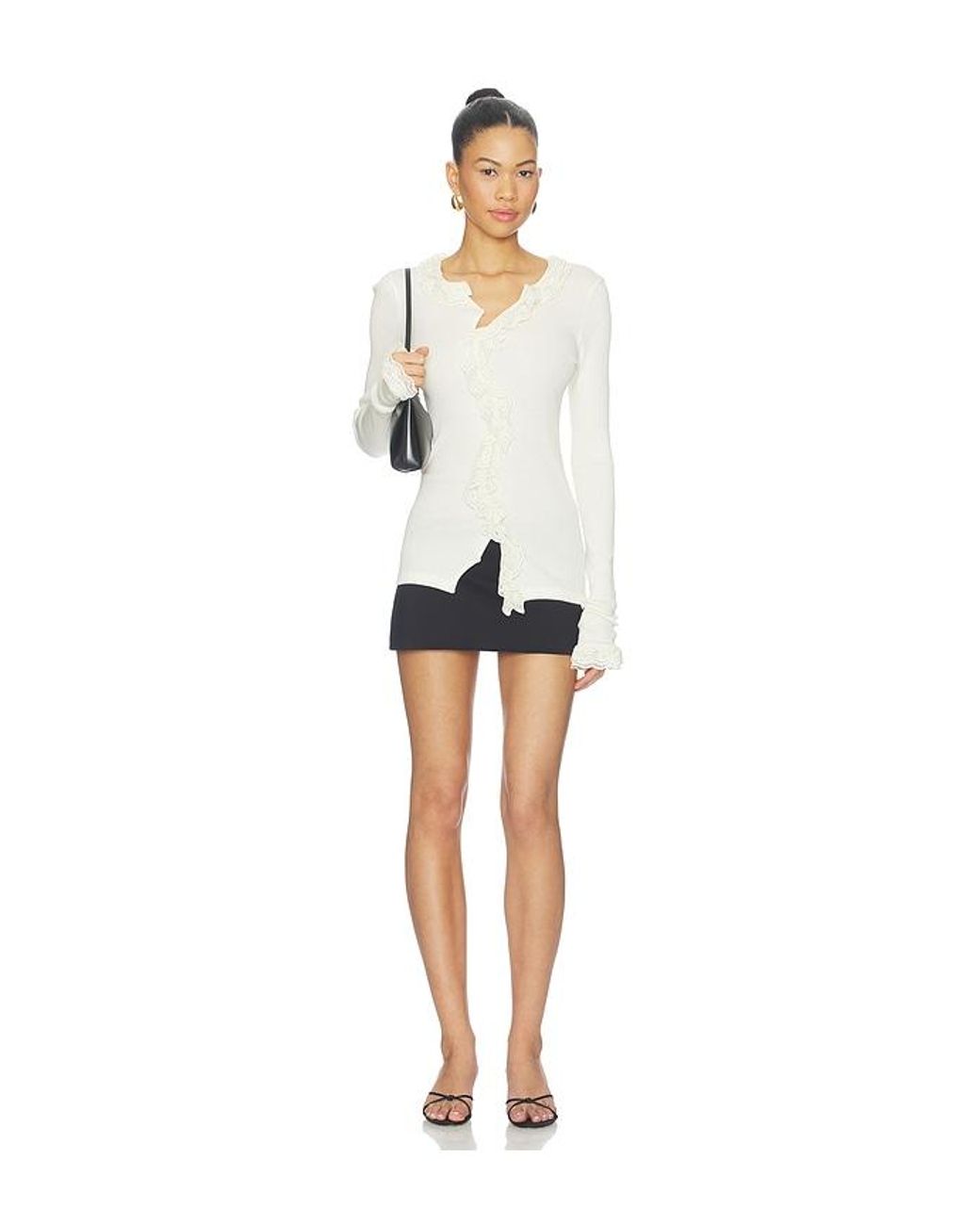 OperaSPORT White Cecilia Seamless Cardigan