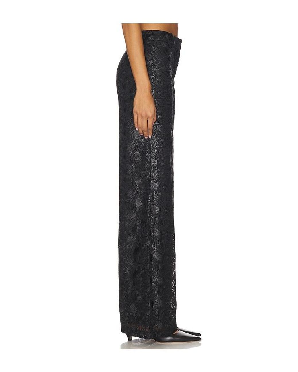 Amanda Uprichard Black Donahue Pants