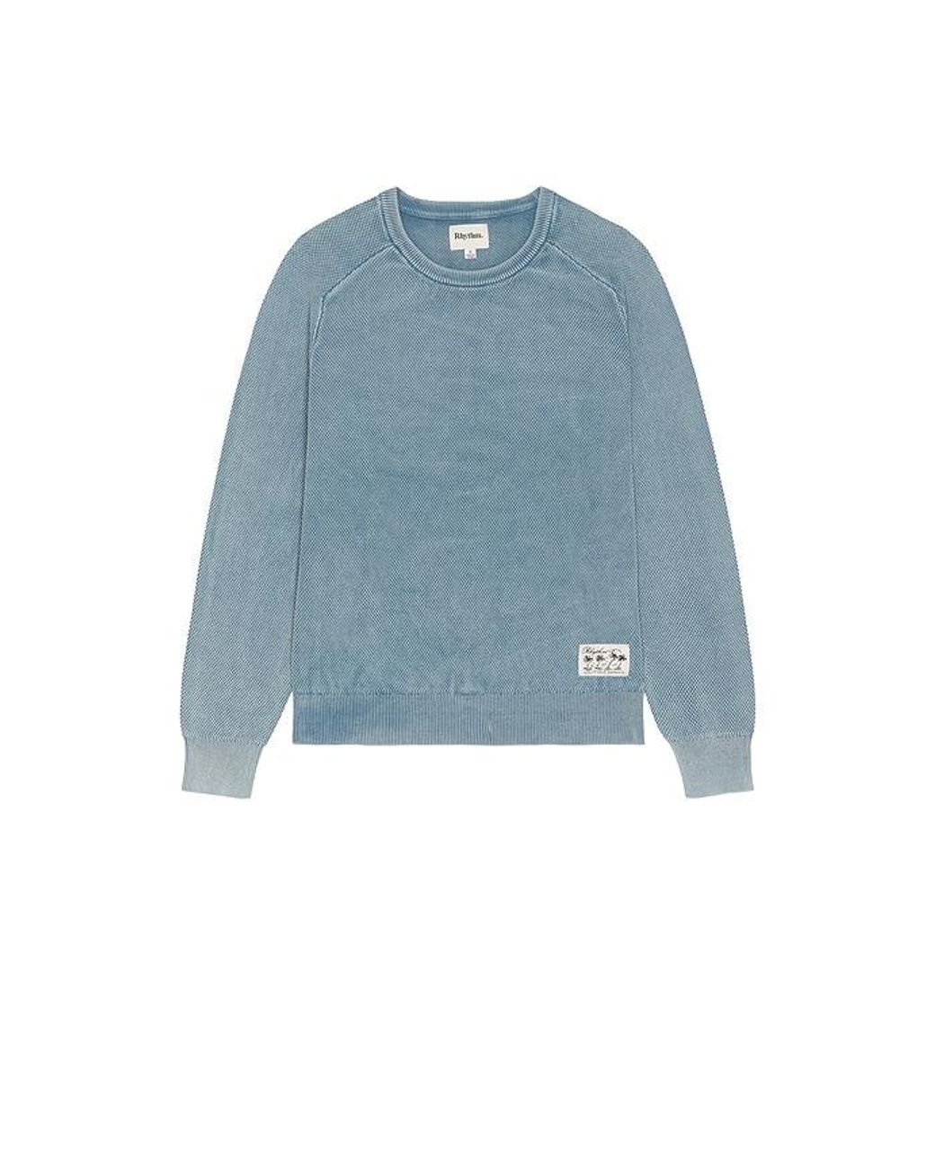 Rhythm Blue Polu Crew Knit Sweater for men