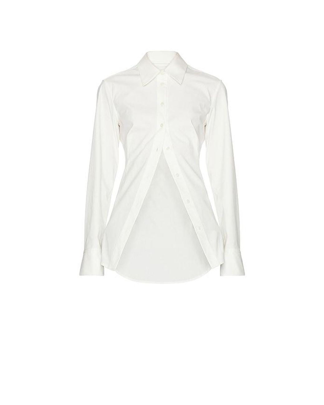 HAELO White Cinch Back Shirt
