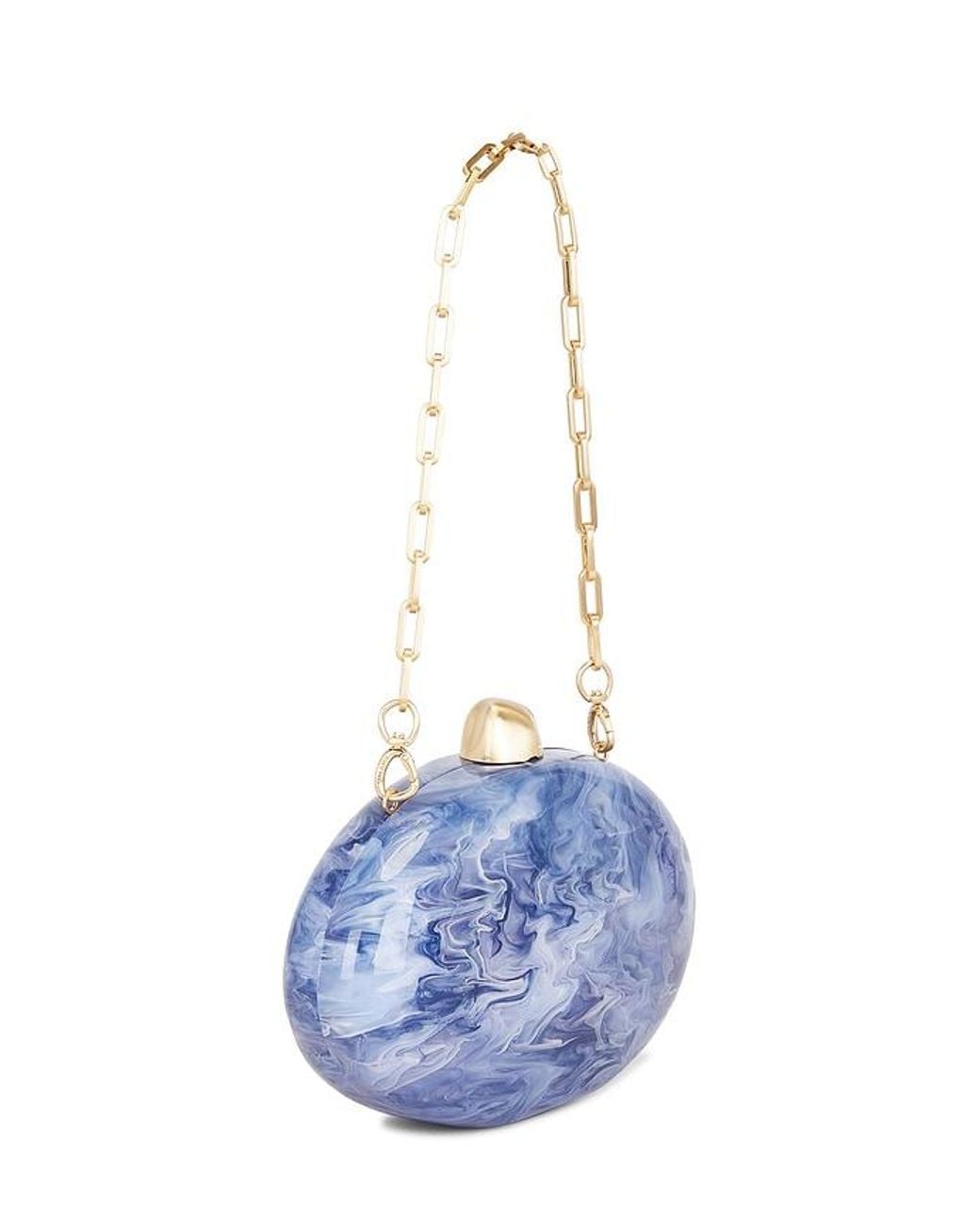 Cult Gaia Blue Eviana Clutch