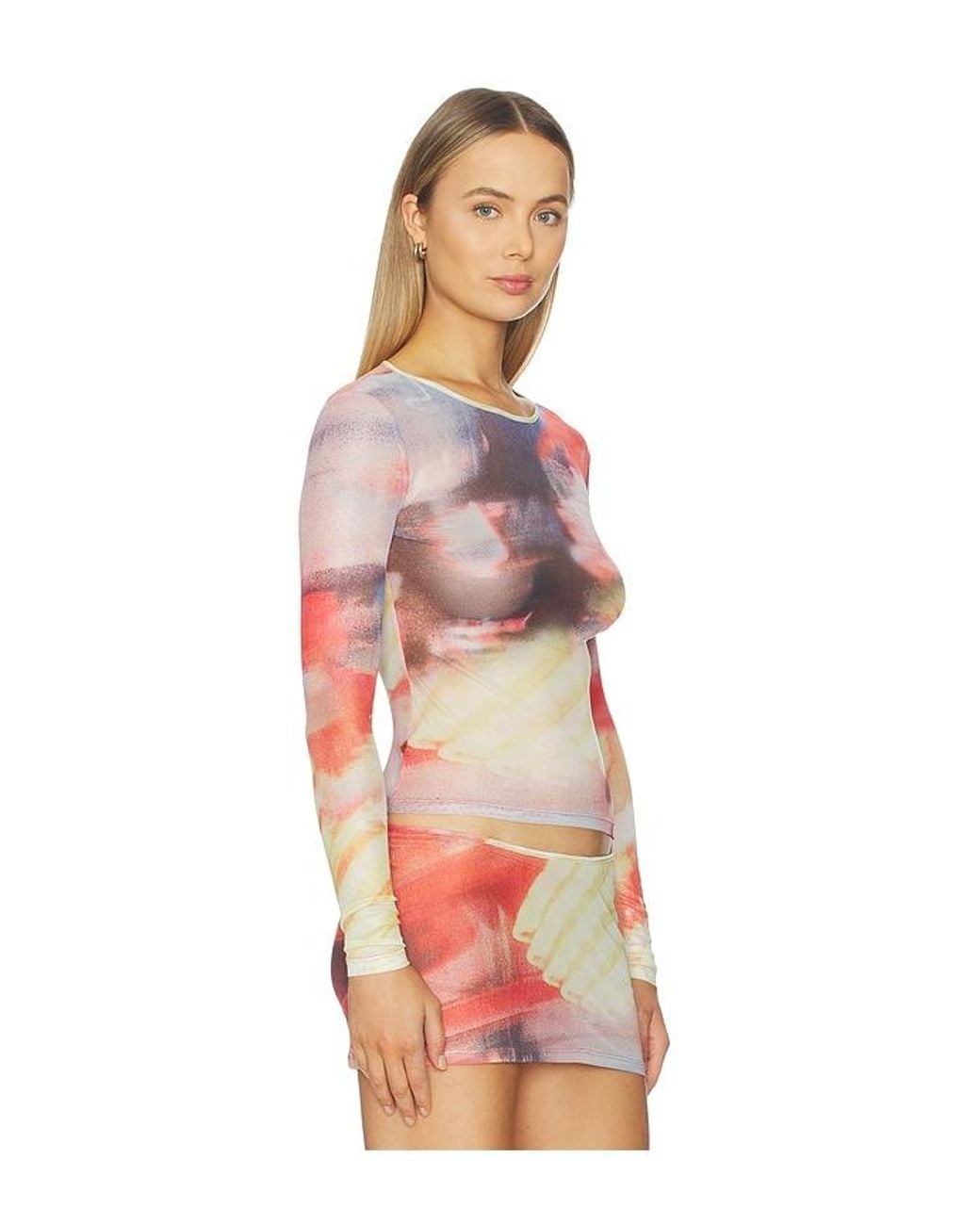 Miaou Multicolor Long Sleeve Tee