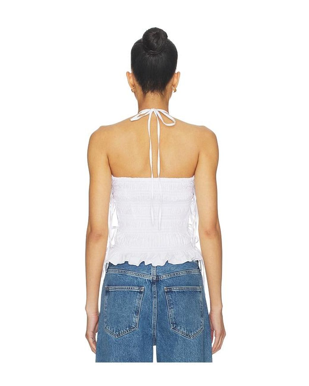 Lovers + Friends Blue Sarina Top