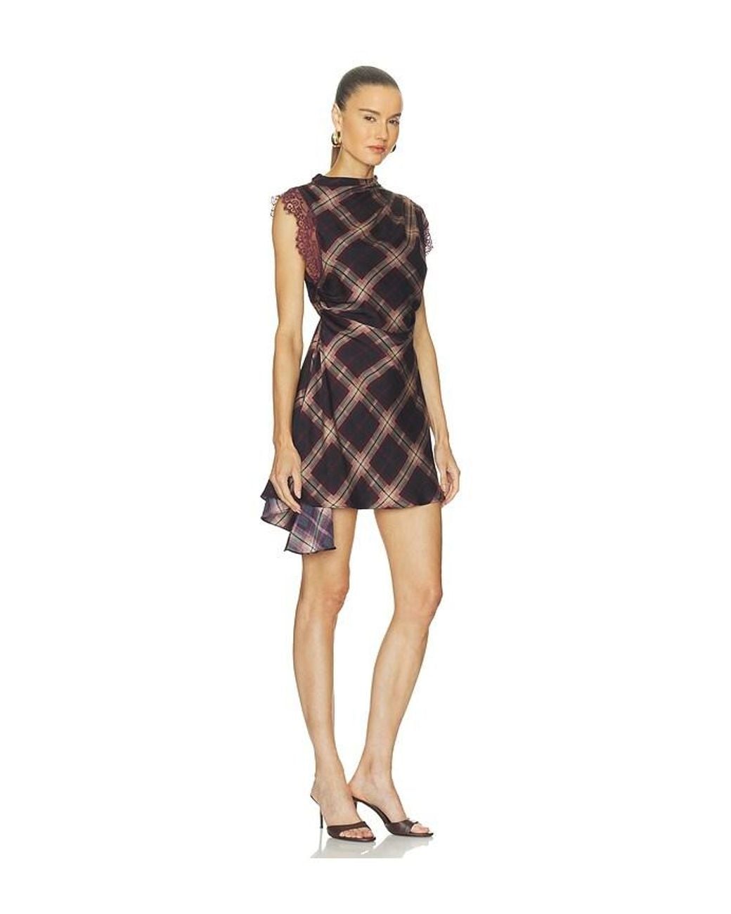 Line & Dot Red Kristopher Mini Dress