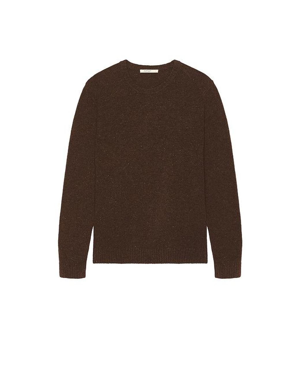 Marine Layer Brown Donegal Crew Sweater for men