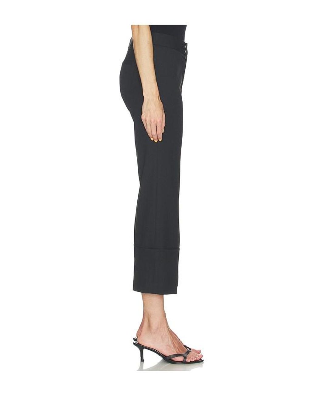 Smythe Black Cuffed Flood Pant
