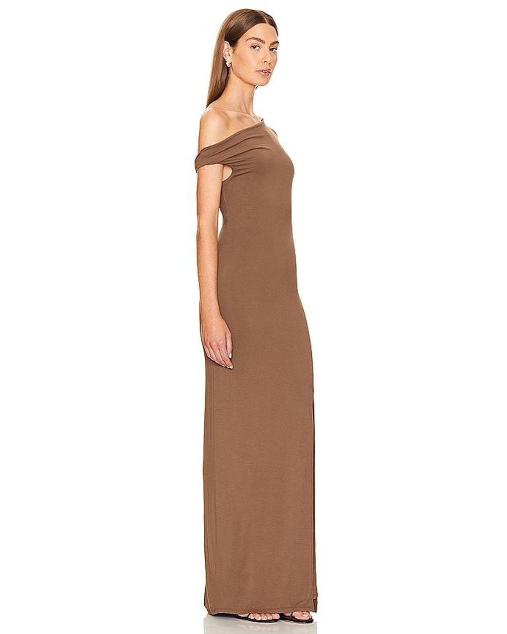 RUE SOPHIE Brown Arlette Twist Dress