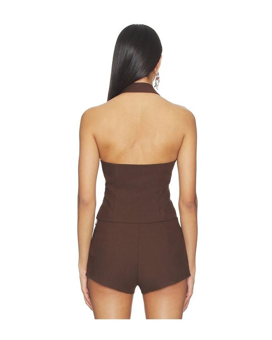 BY.DYLN Brown Mila Top