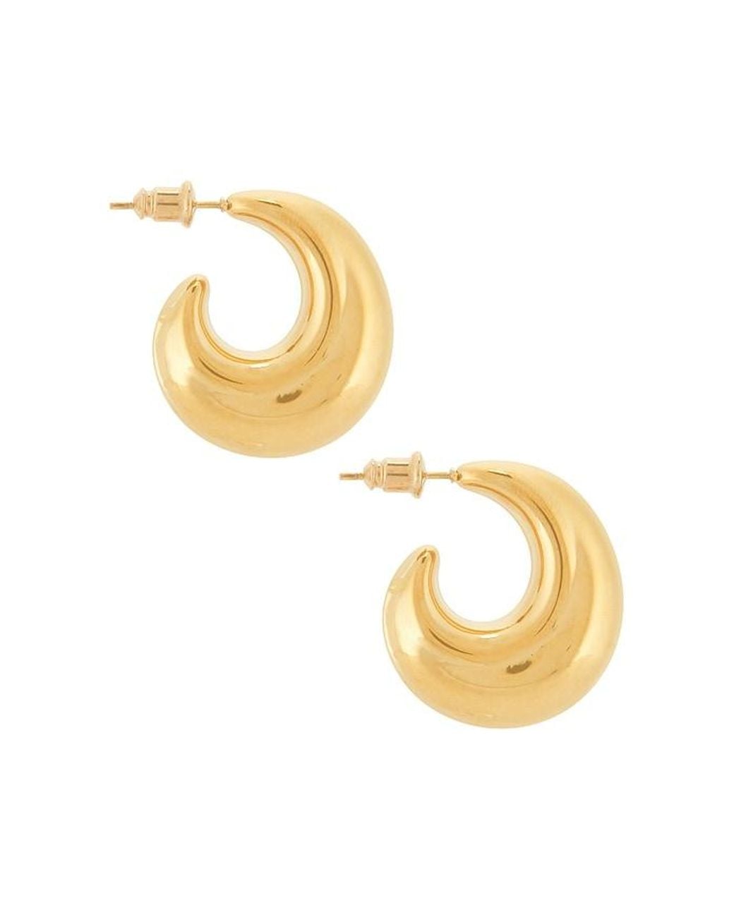 Casa Clara Metallic Cliffs Hoop Earrings