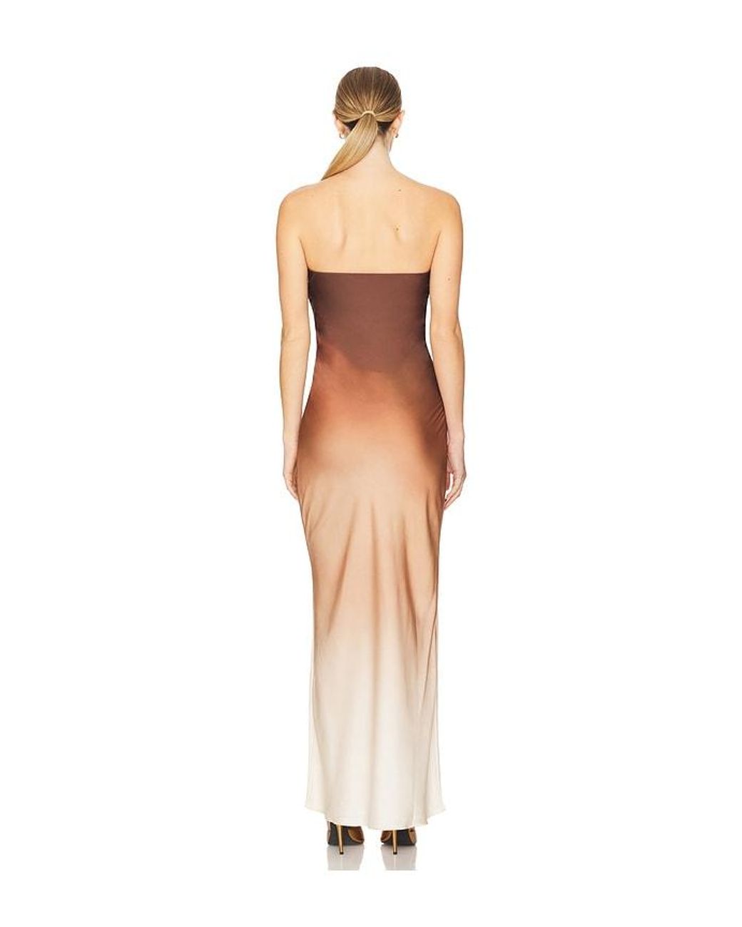 Rococo Sand White Strapless Maxi Dress