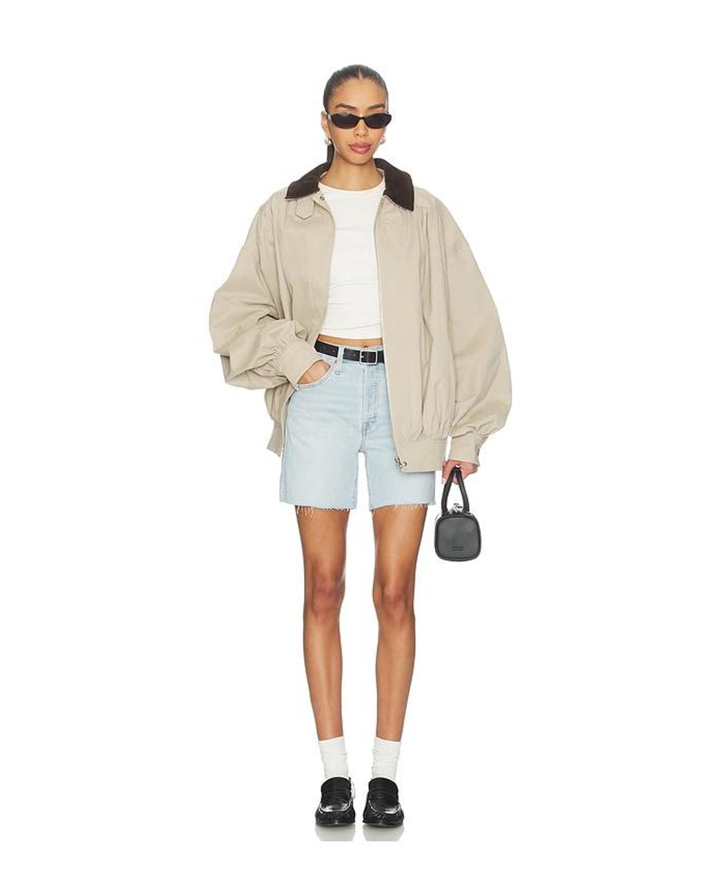 Levi's Blue 501 Mid Thigh Short