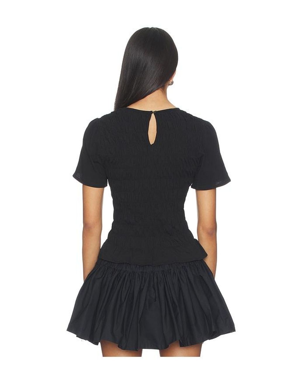 Sanctuary Black Better Together Smocked Top