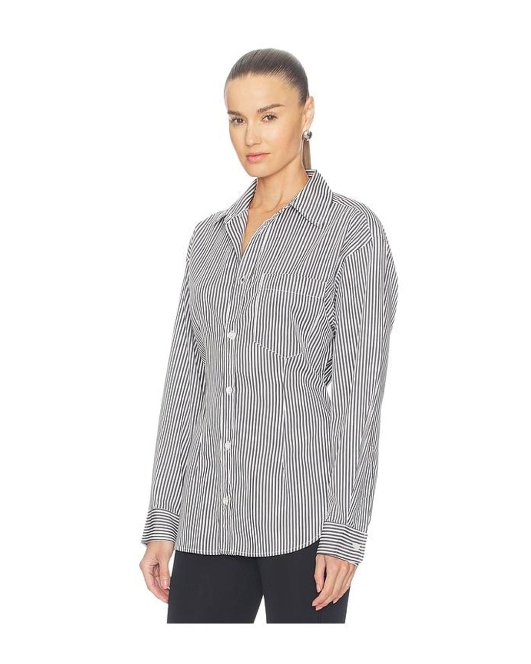 Agolde Gray Cinch Shirt