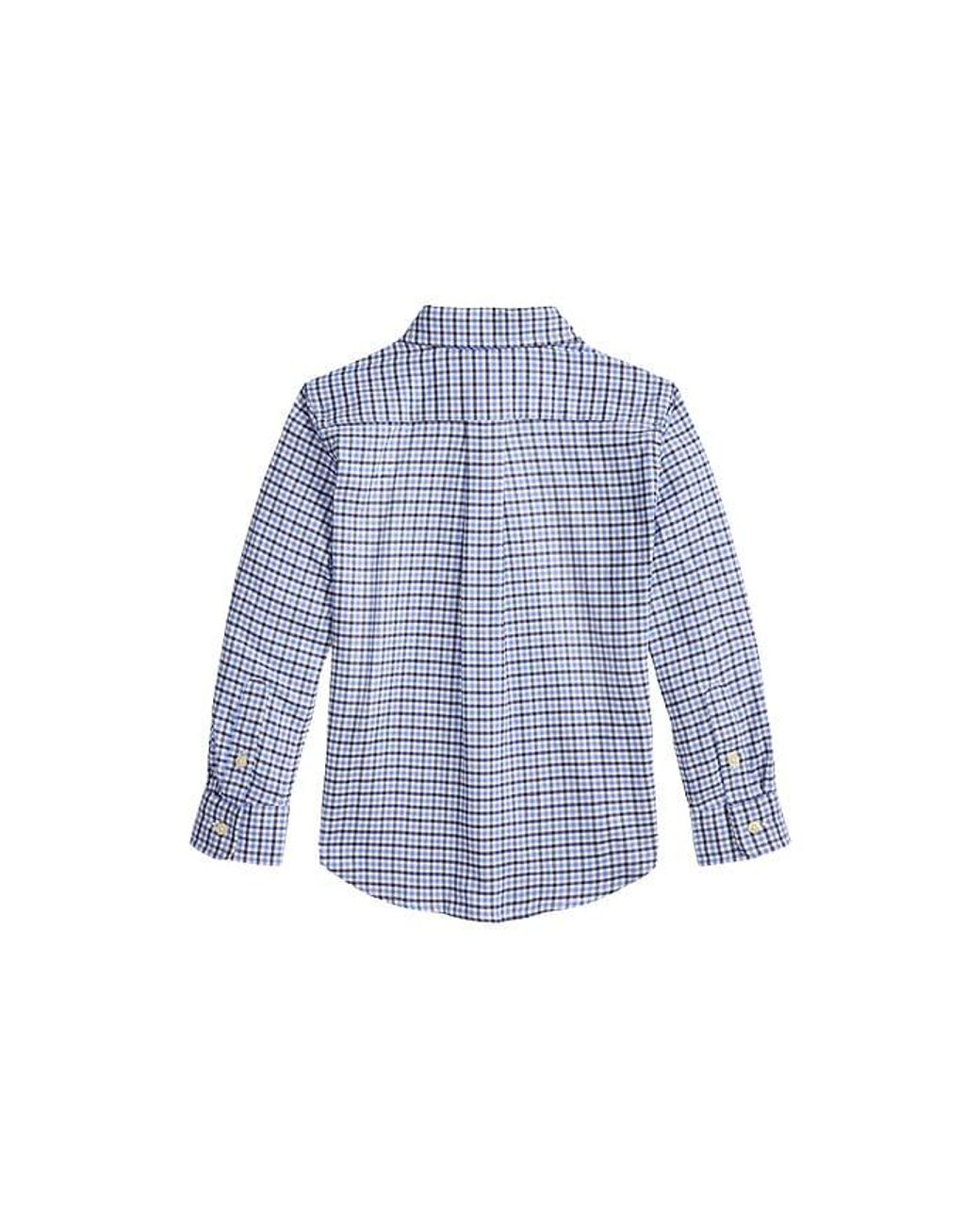 Polo Ralph Lauren Long Sleeve Performance Oxford Sport Shirt in Blue ...