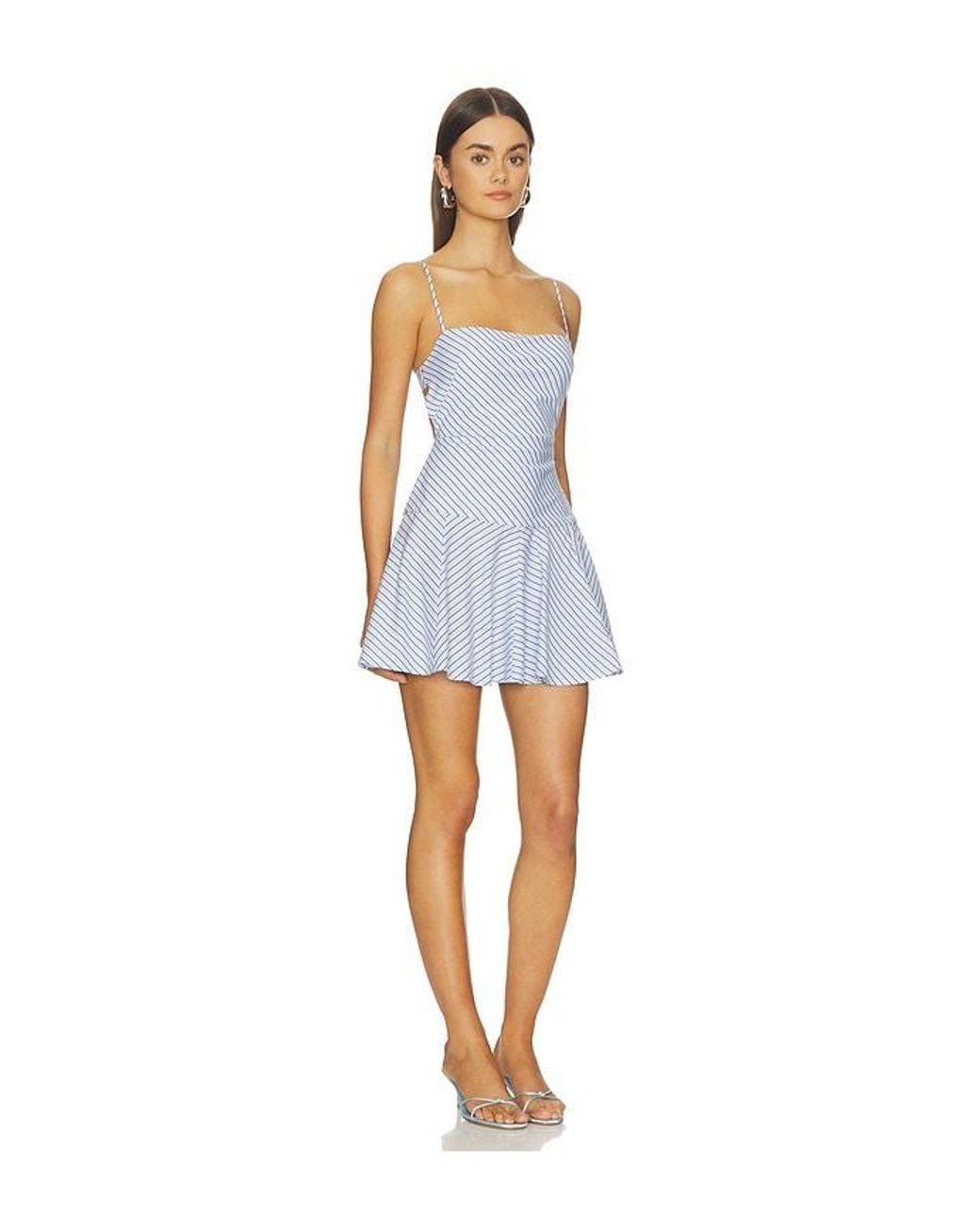 Lovers + Friends Blue Gracie Mini Dress
