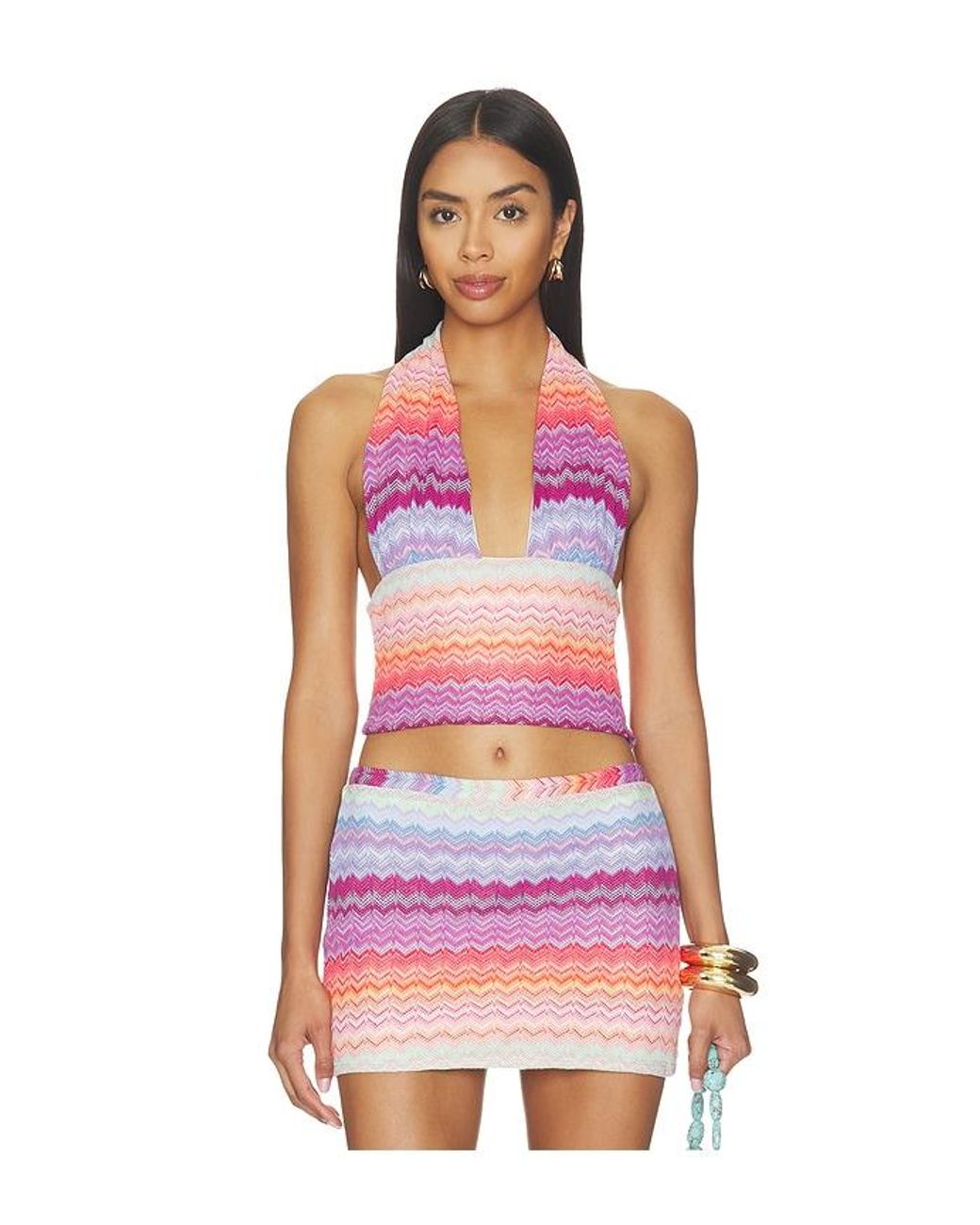 PQ Swim Red Sienna Top