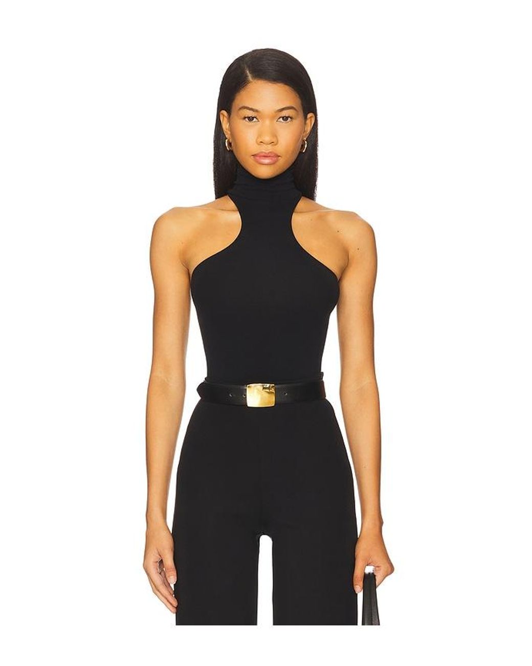 Commando Black Ballet Racer Turtleneck Bodysuit