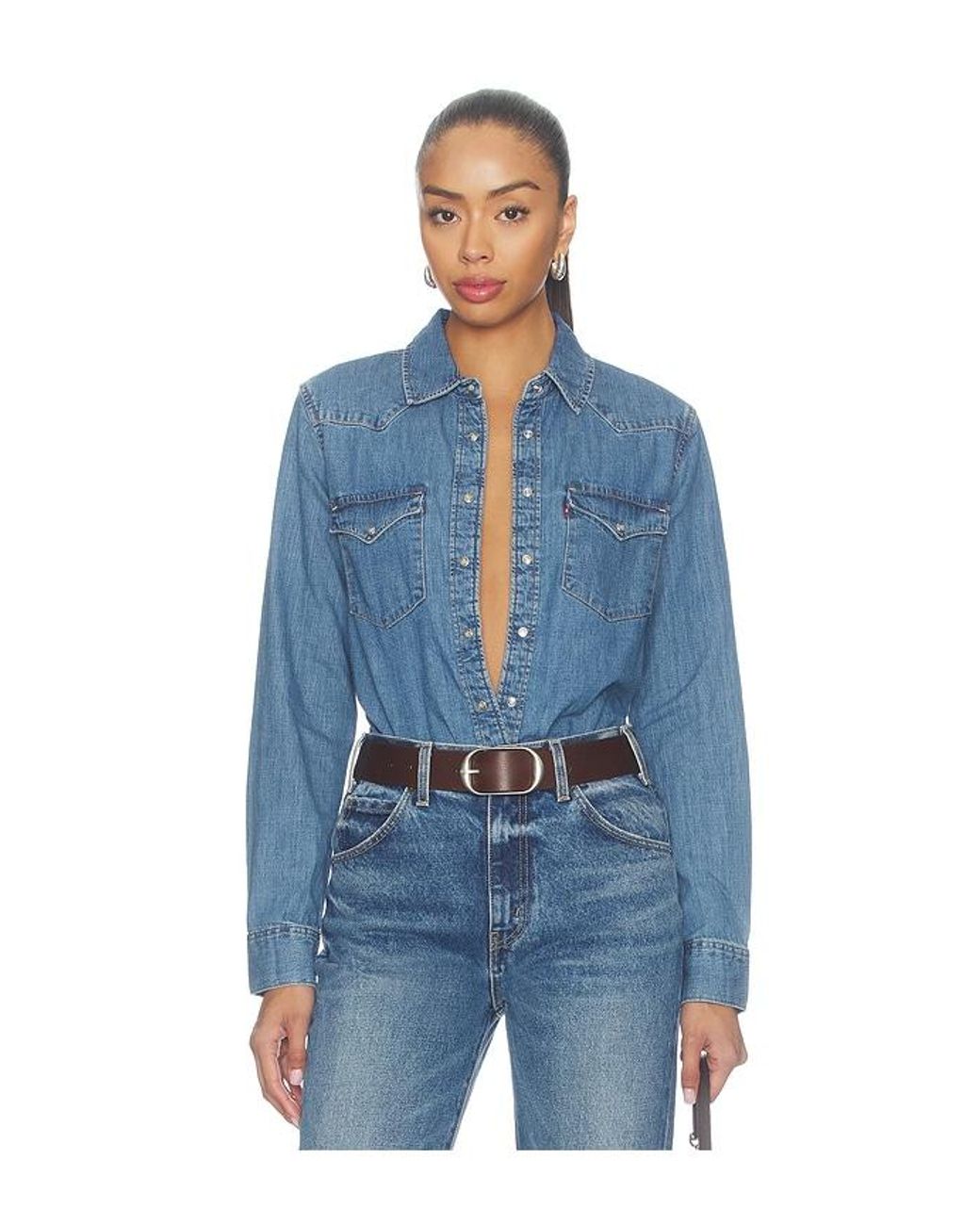 Levi's Blue Heritage Western Denim Shirt