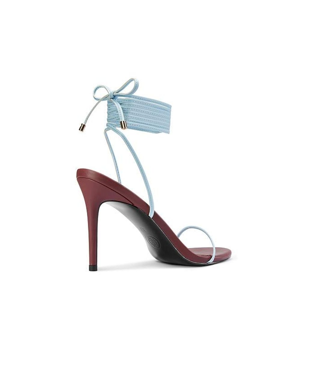 Femme LA White X Revolve Barely There Lace Up Heel