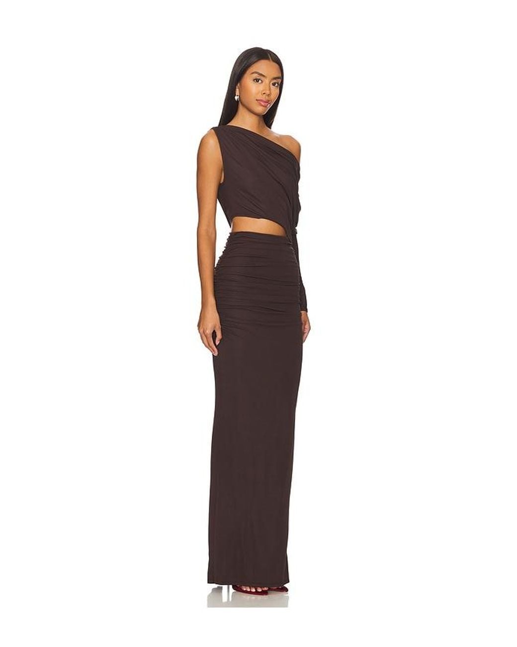Nbd Brown Yahaira Maxi Dress