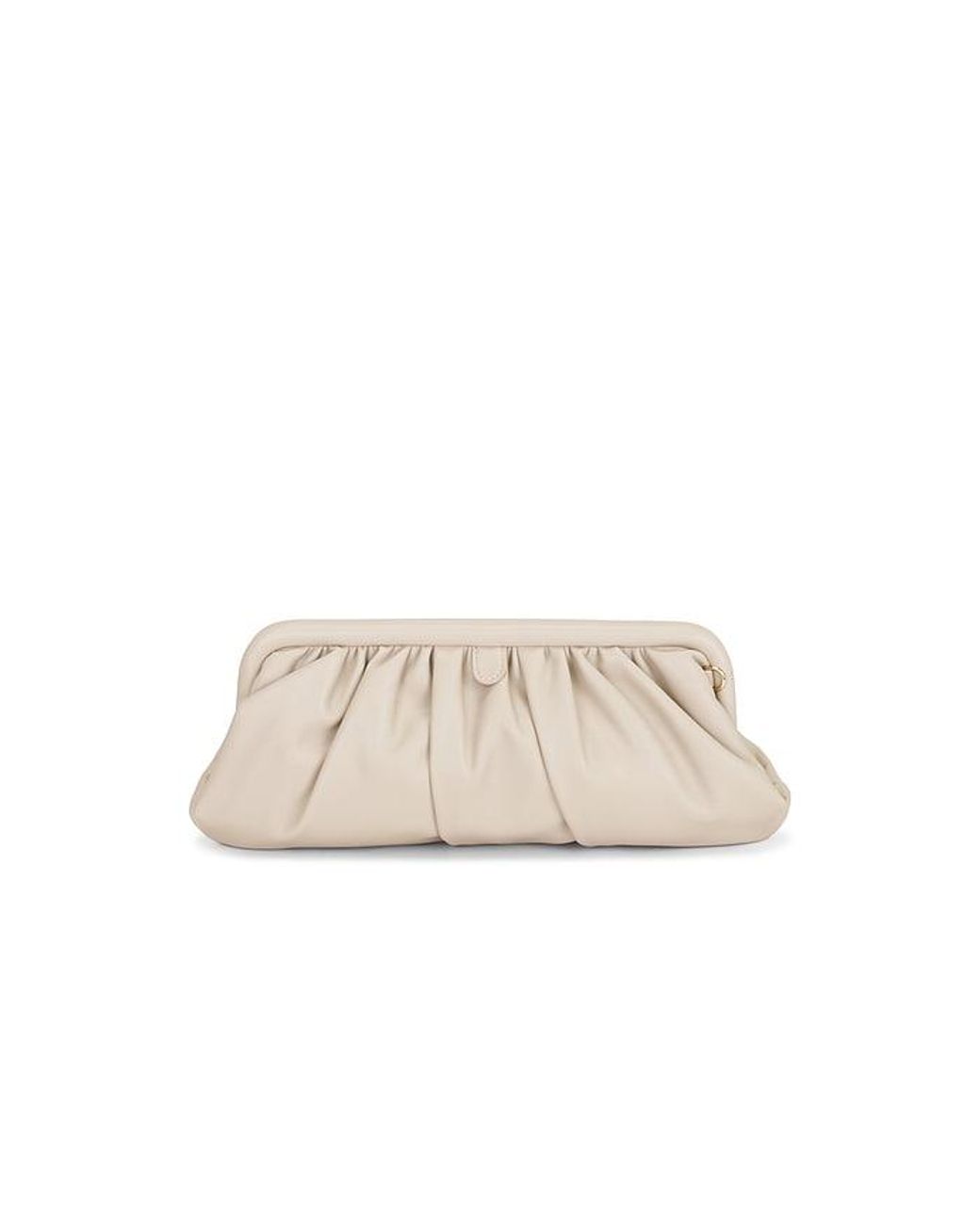 Olga Berg Natural Catherine Gathered Clutch