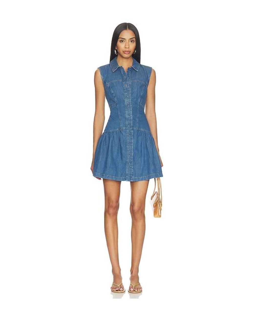 FRAME Blue The Denim Day Dress