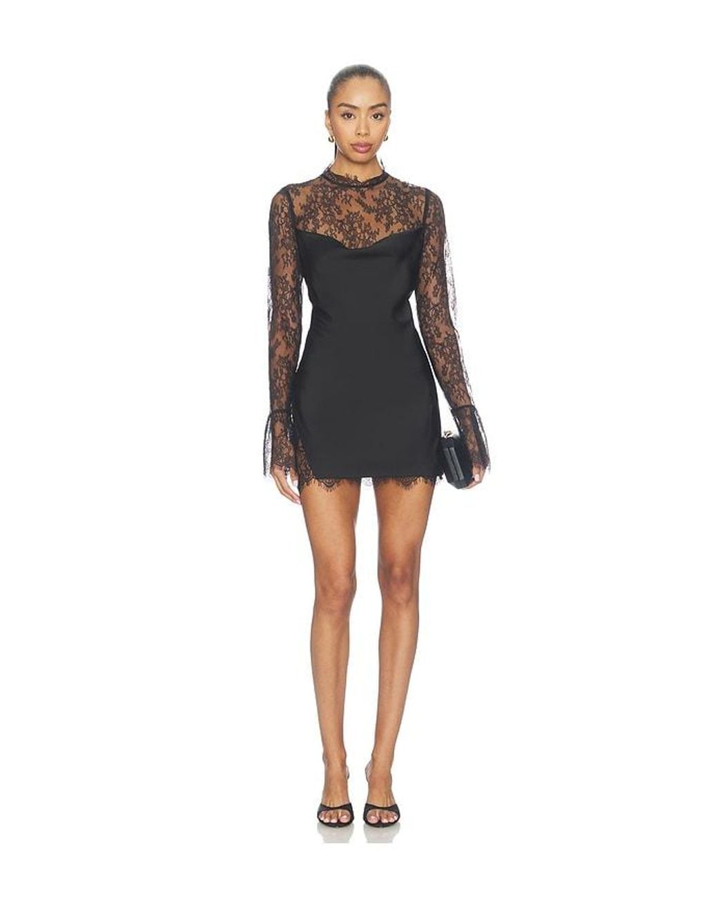 Nbd Black X Hannah Lizzy Rhea Mini Dress