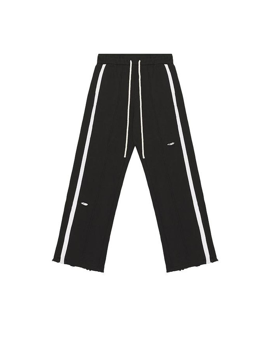 NAHMIAS Black Repaired Track Pant for men