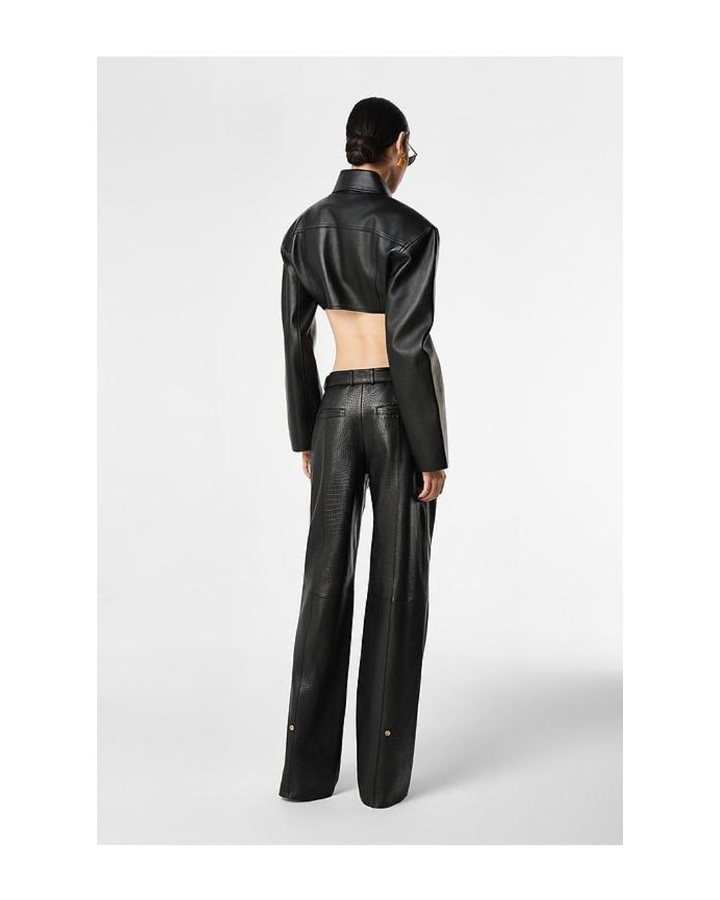 REVOLVE LOS ANGELES Black Agnes Leather Pant