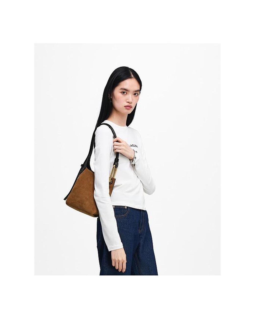 Marc Jacobs Brown Scene Small Bucket Bag