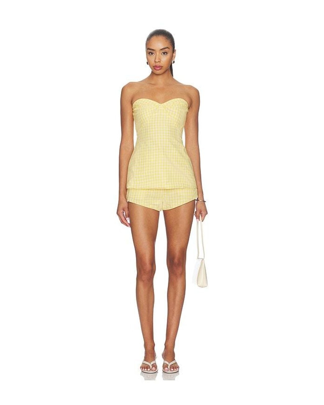 Amanda Uprichard Yellow Solinda Tunic