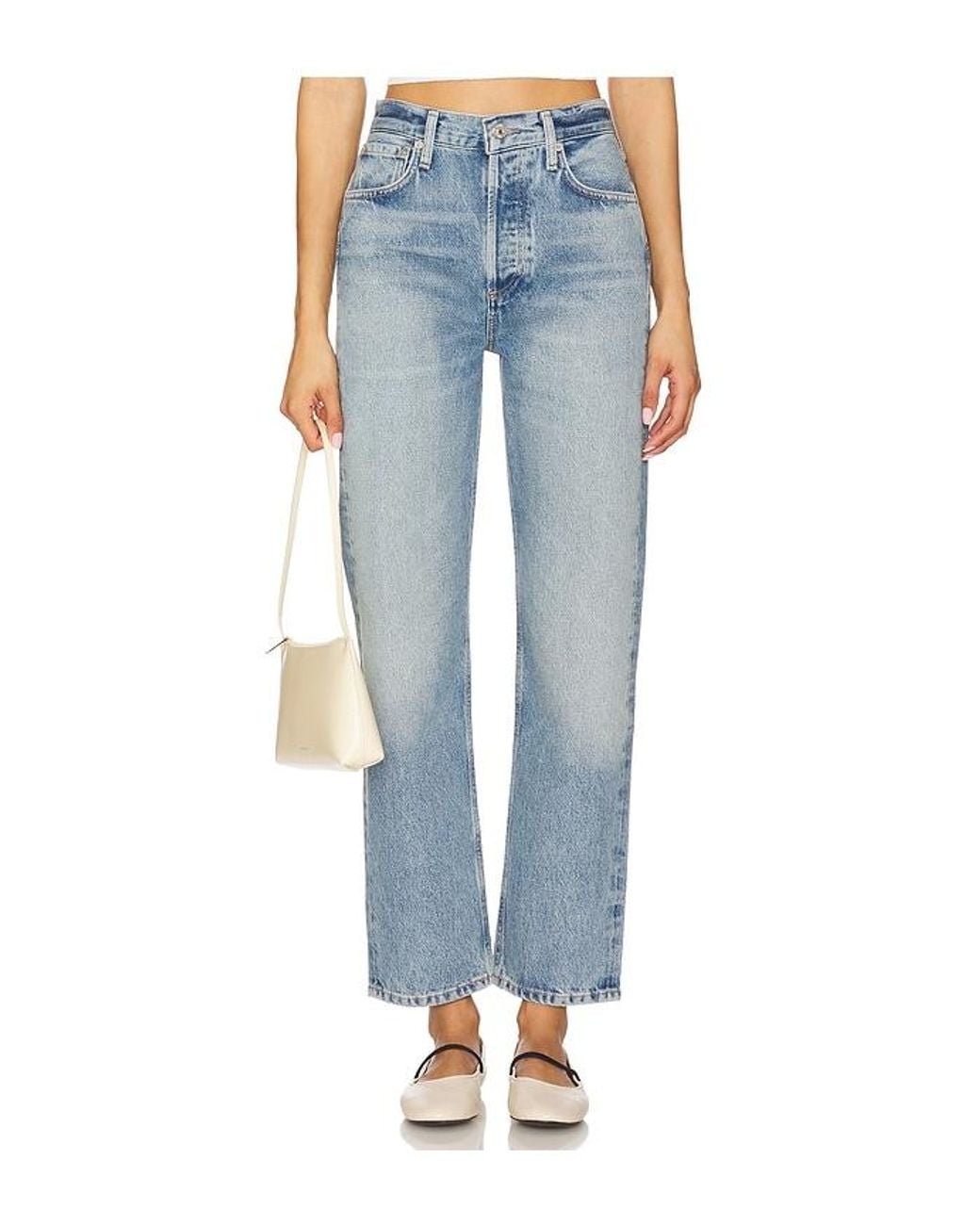 Citizens of Humanity Blue Blaine High Rise Straight Jeans