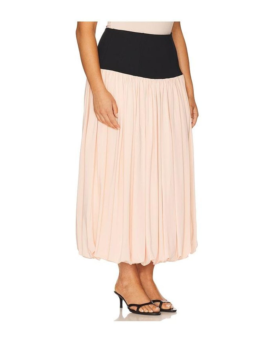 L'academie Black Reba Midi Skirt