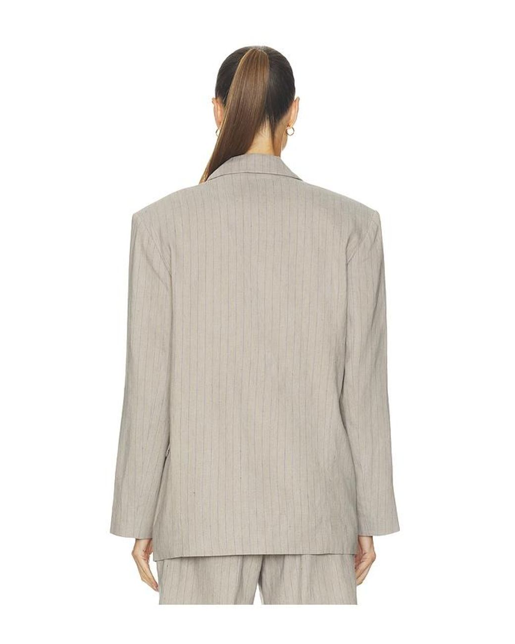 Anine Bing White Quinn Blazer