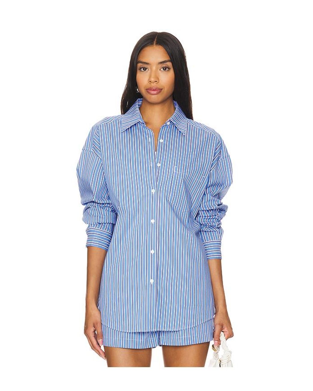 Solid & Striped Blue The Jancy Blouse
