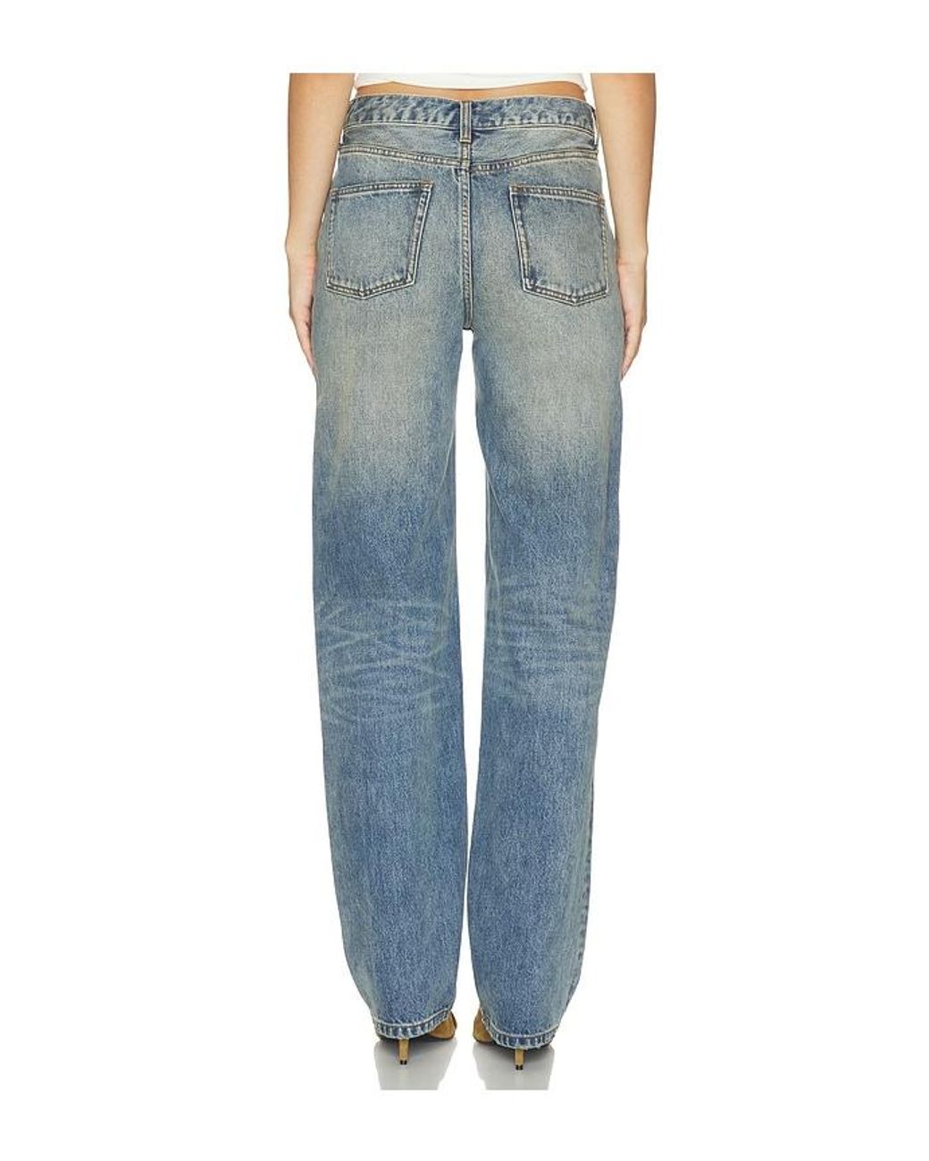 AYA MUSE Blue Straight Denim Jeans