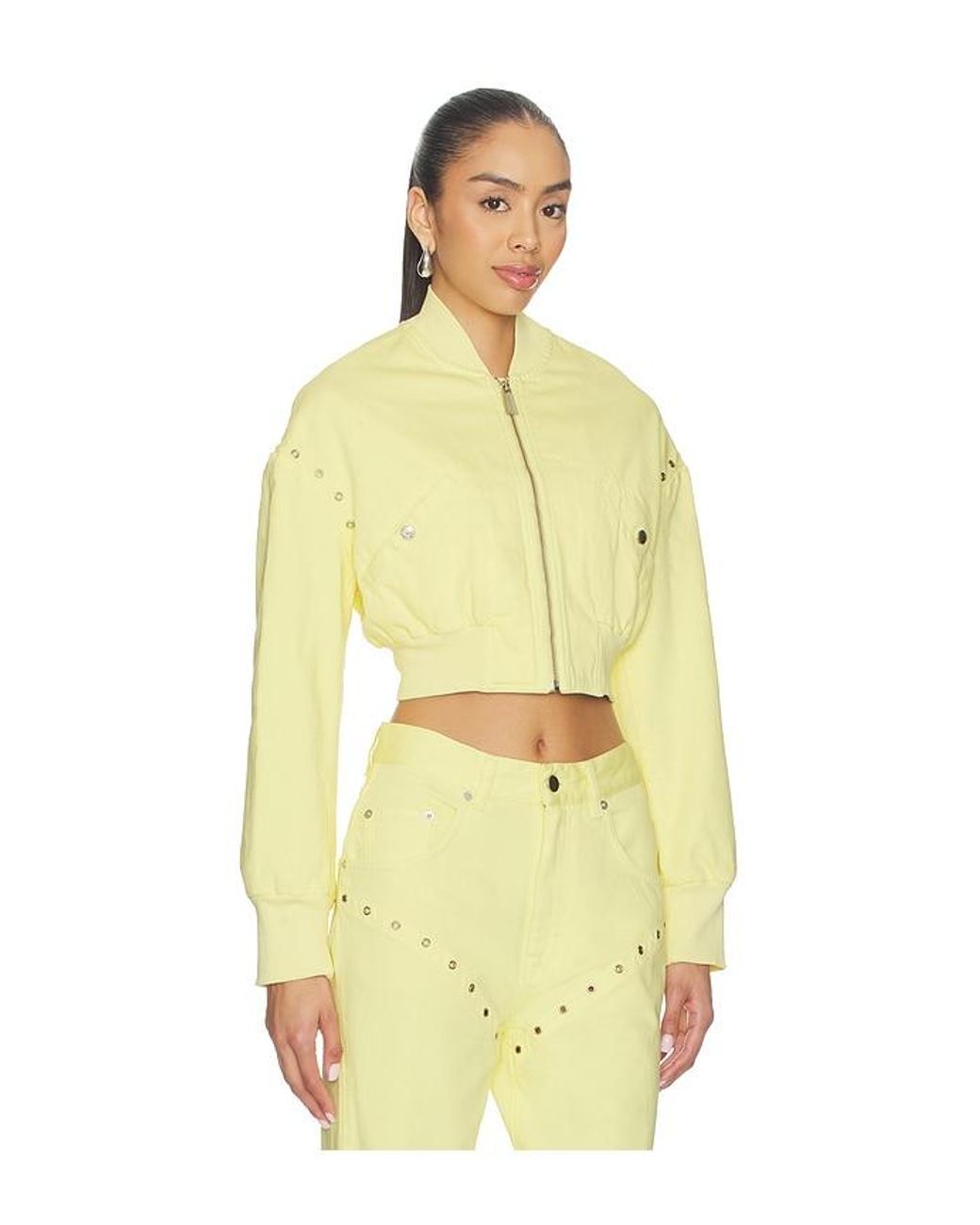 Palmatic Studio Yellow Rebelni Denim Jacket