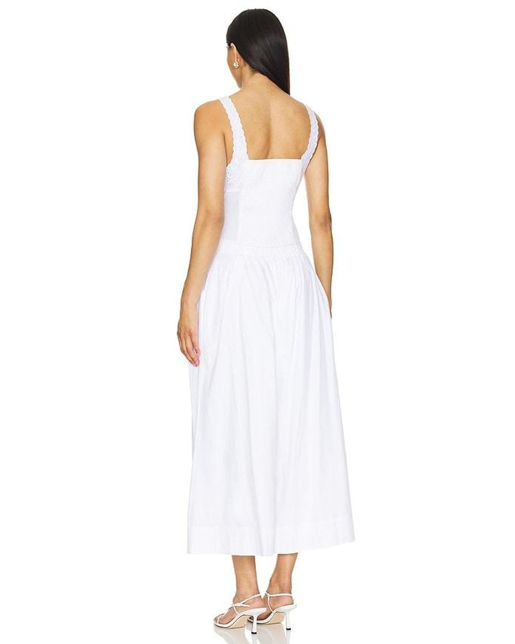 Free People White Into You Eyelet Pant Set