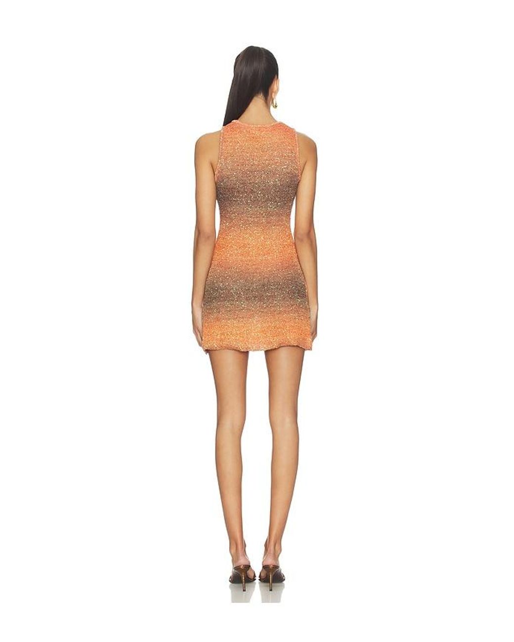 Asta Resort Orange Natalia Gradient Mini Dress