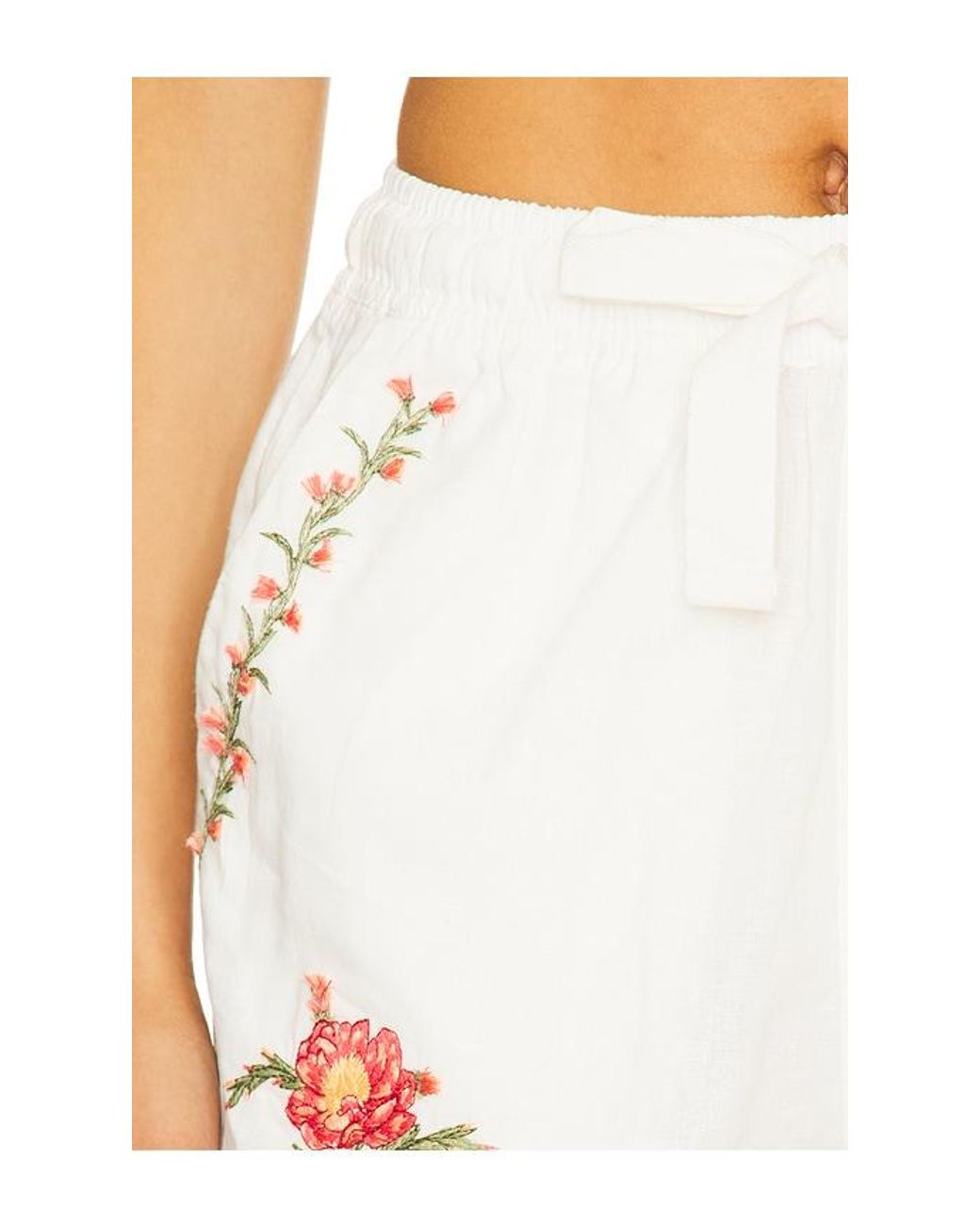 Agua Bendita White Watts Nacar Short
