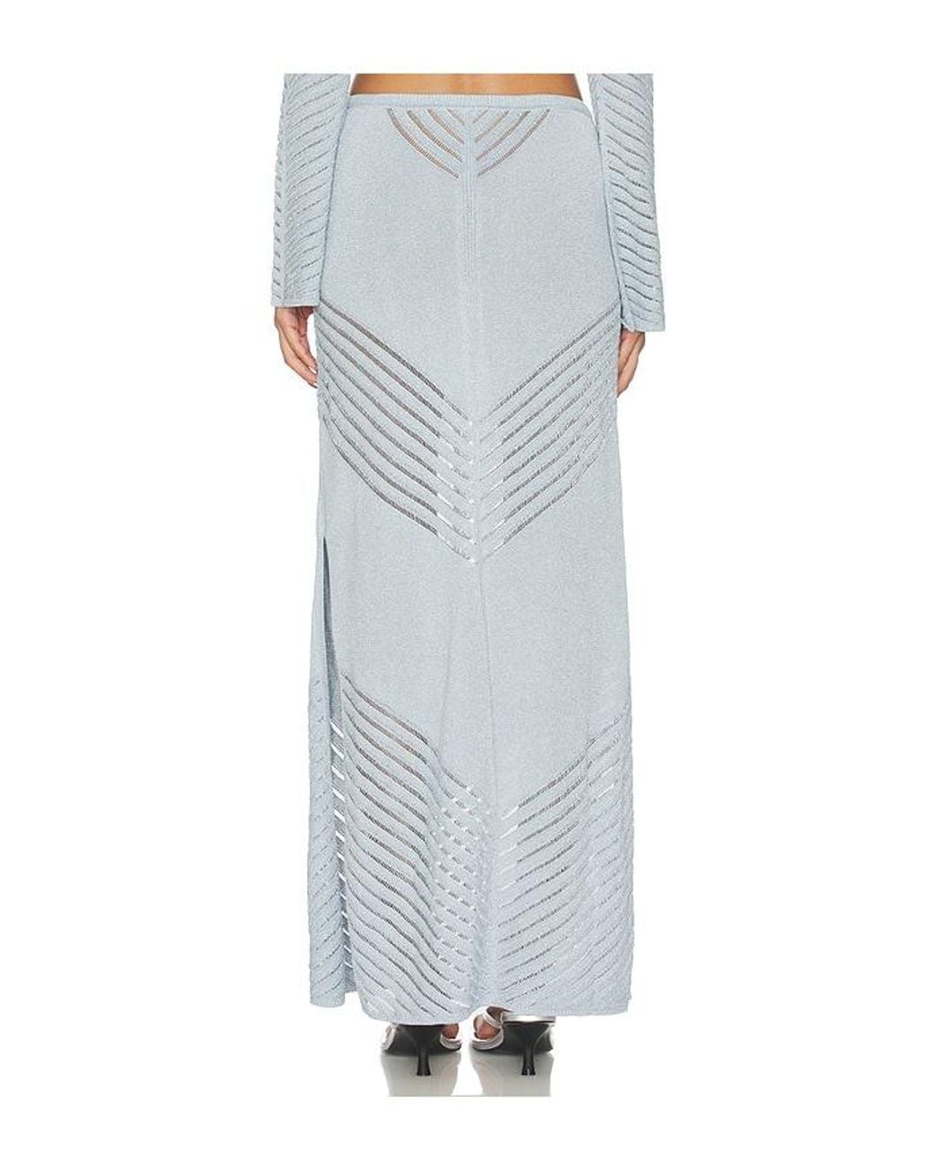 Devon Windsor White Bria Maxi Skirt
