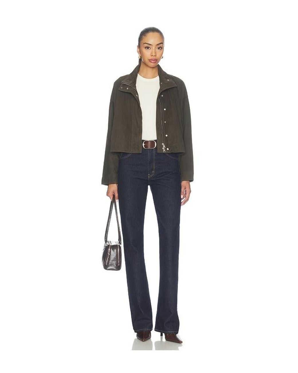 AllSaints Black Ryder Suede Jacket