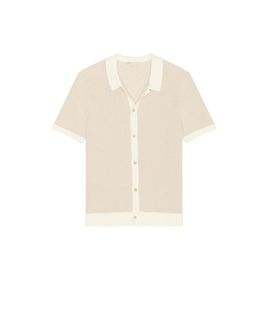 Onia Pullover-Hemd Linen in Natural für Herren