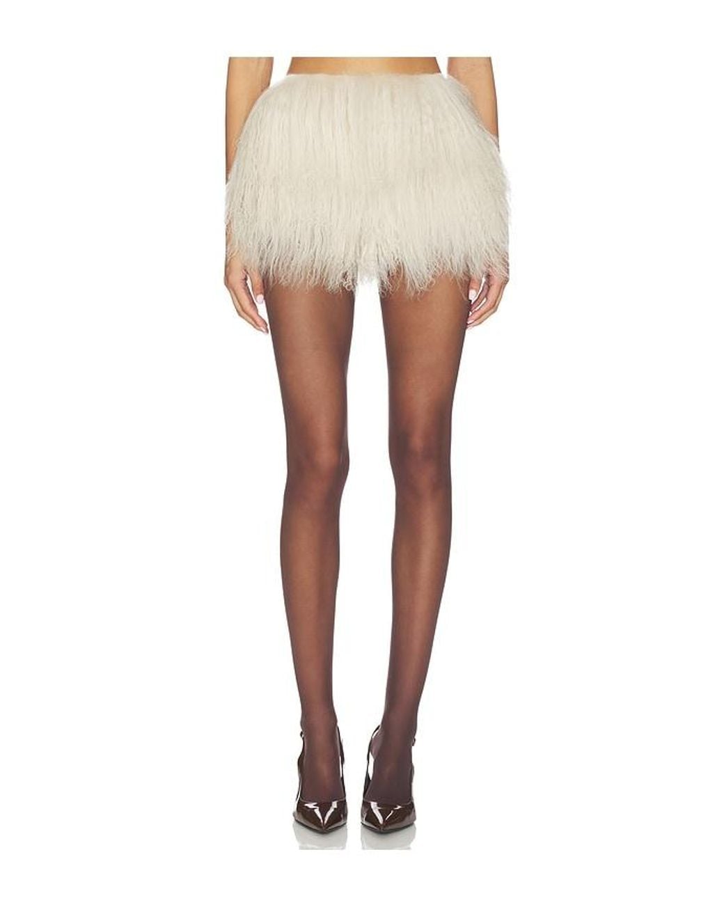 OW Collection White Thea Mini Skirt