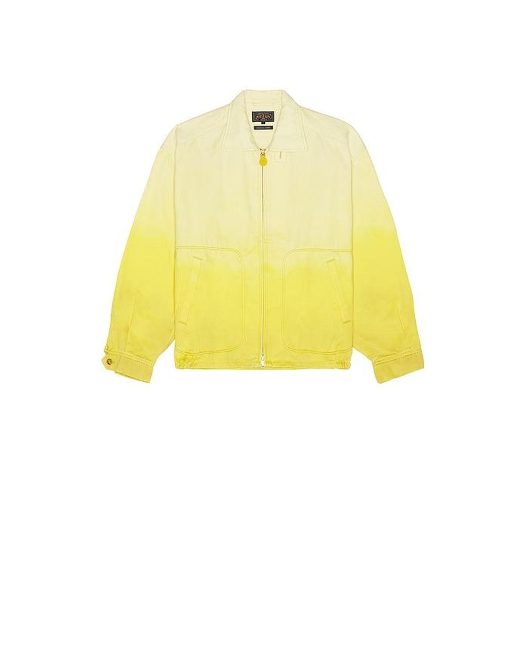 Beams Plus Yellow Short Blouson Gradation Print for men