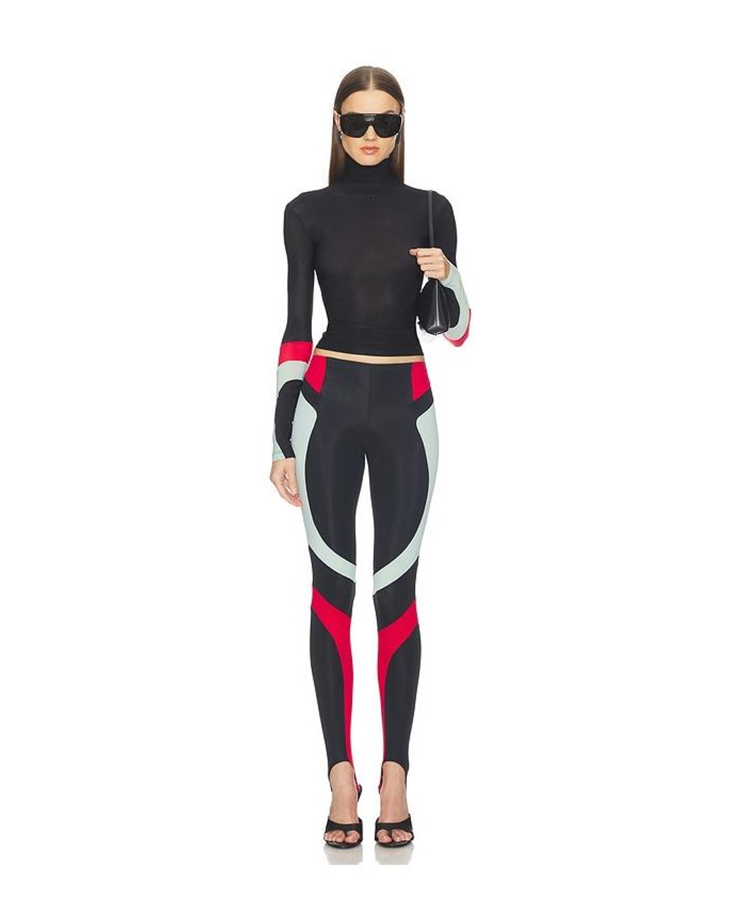 Off-White c/o Virgil Abloh Blue Color Block Leggings