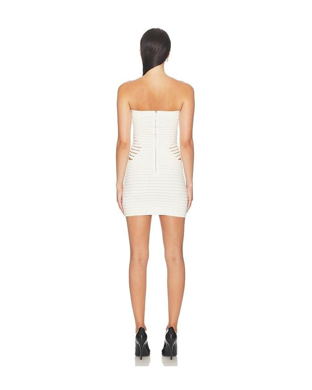 HAELO White Braided Tubular Dress